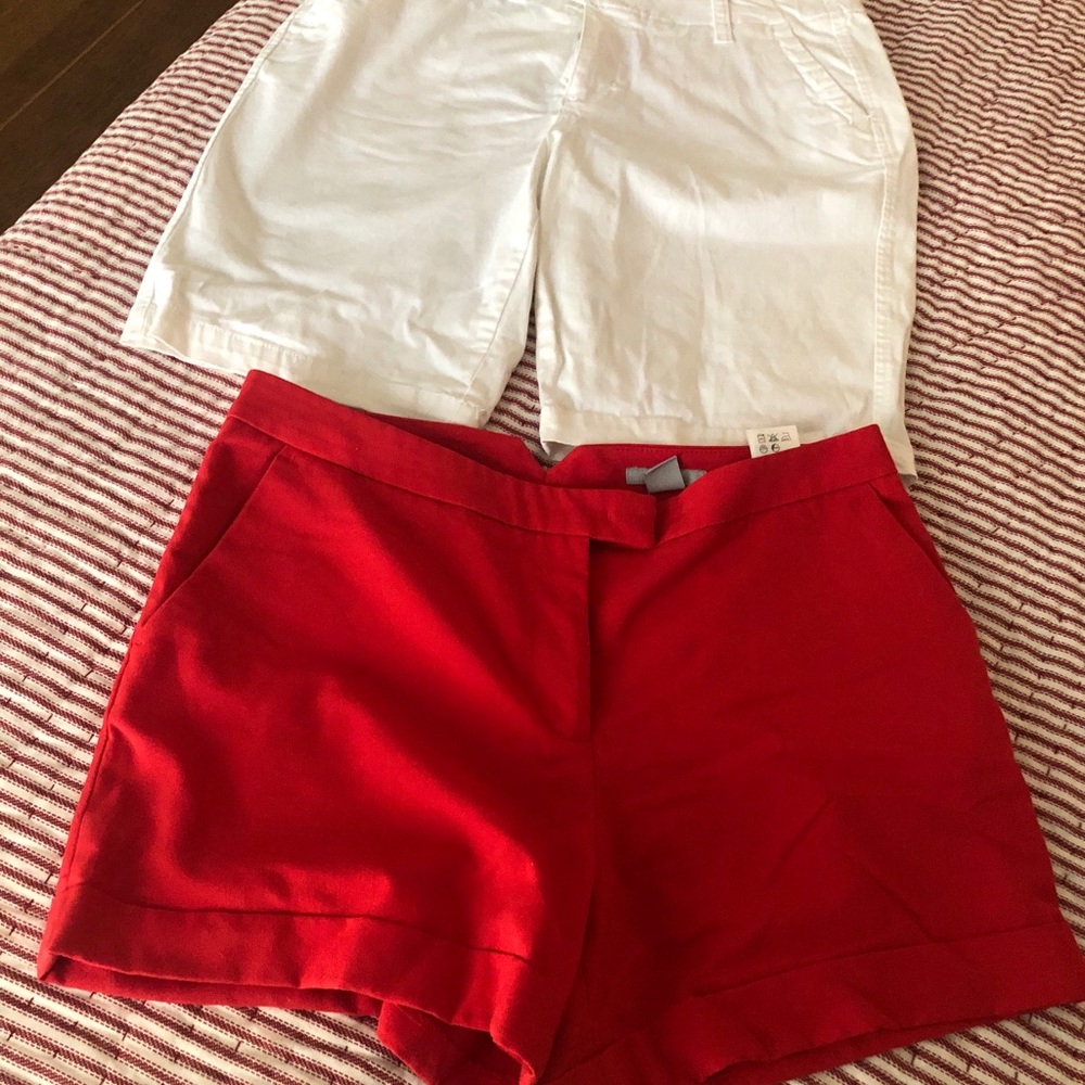 Bundle of shorts - red and white